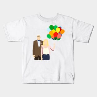 Michael and Eleanor with Balloons Kids T-Shirt